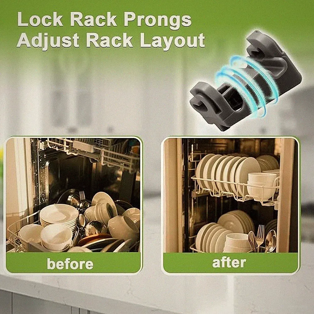 2 Stück ABS Geschirrspüler Gestell Halter Clips für LG Geschirrspüler Unterg