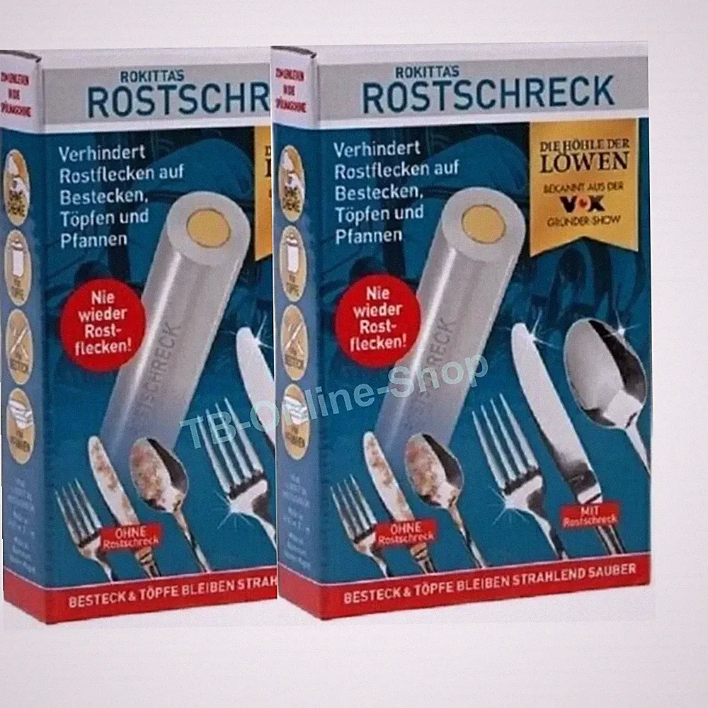 2x Rokittas Rostschreck gegen Flugrost in der Spülmaschine Höhle der Löwen *NEU*