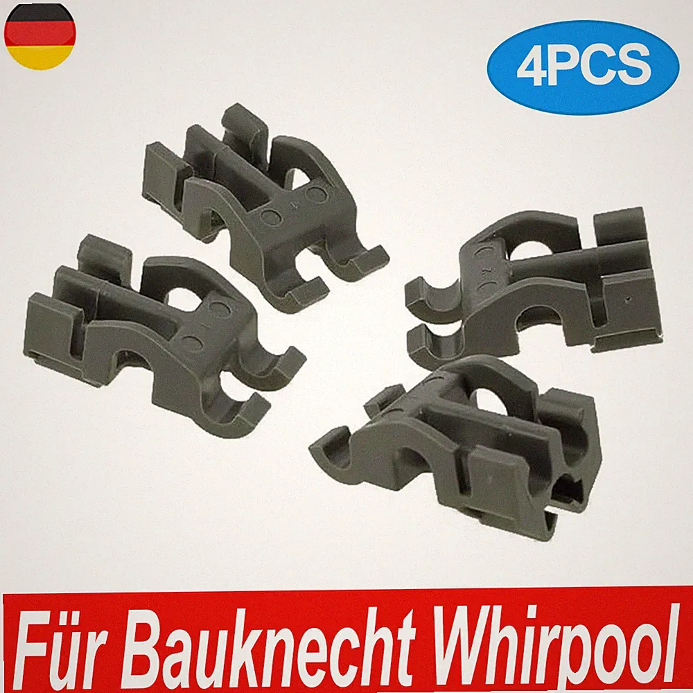 4 Stk. für Bauknecht Ignis Unteren Spülmaschinenkorb Korbeinsatz 481010600198
