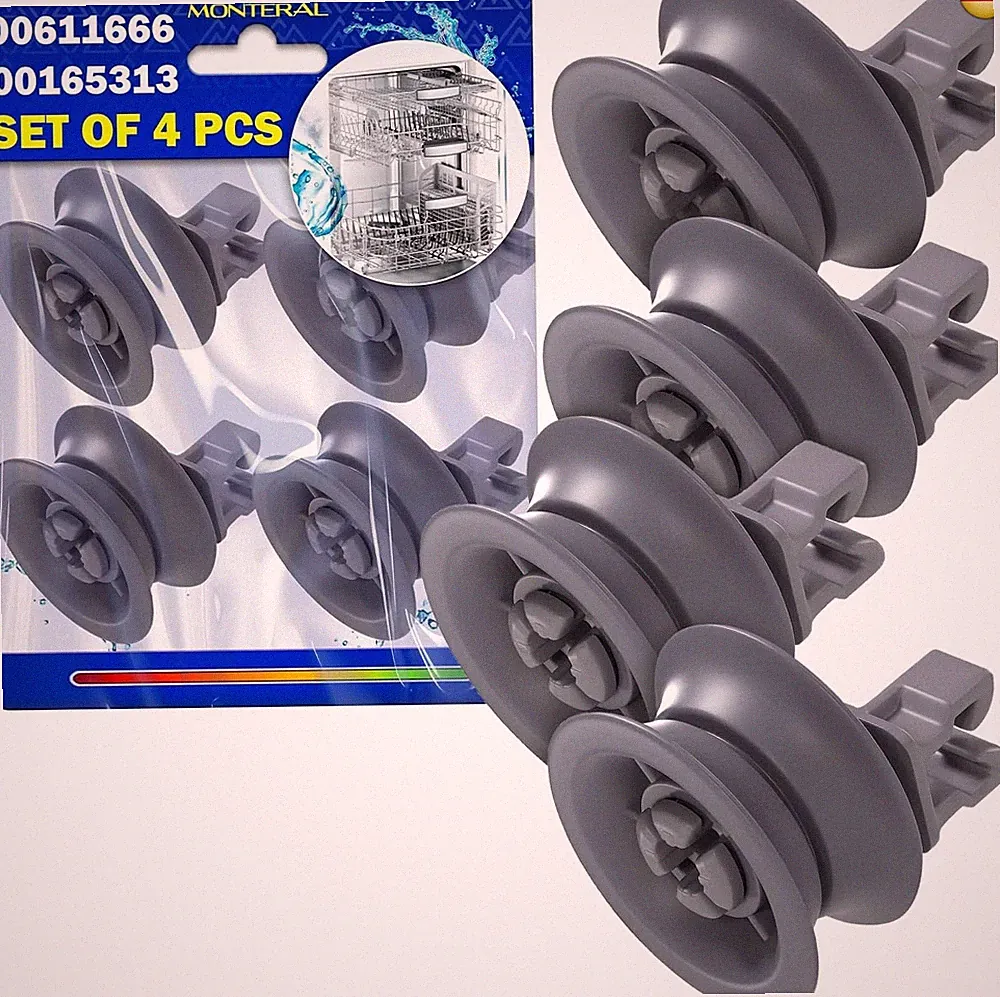 4 Stück Spülmaschine Rollen Oberkorb Ø 31 mm mit dem Originalcode 00611666 61166