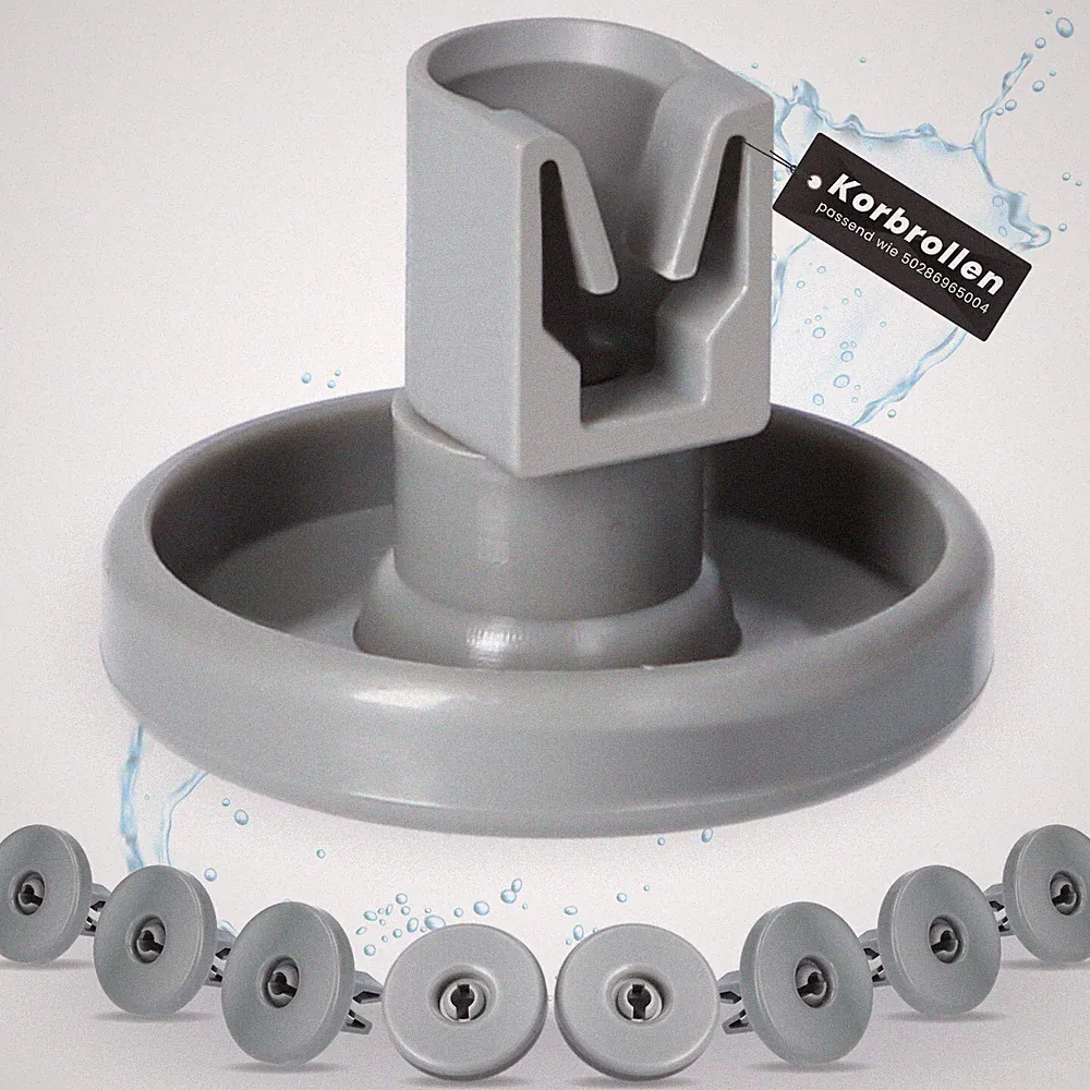 8 Korbrollen Räder Spülmaschine für AEG Electrolux F85480VI F84470VI F85480VI