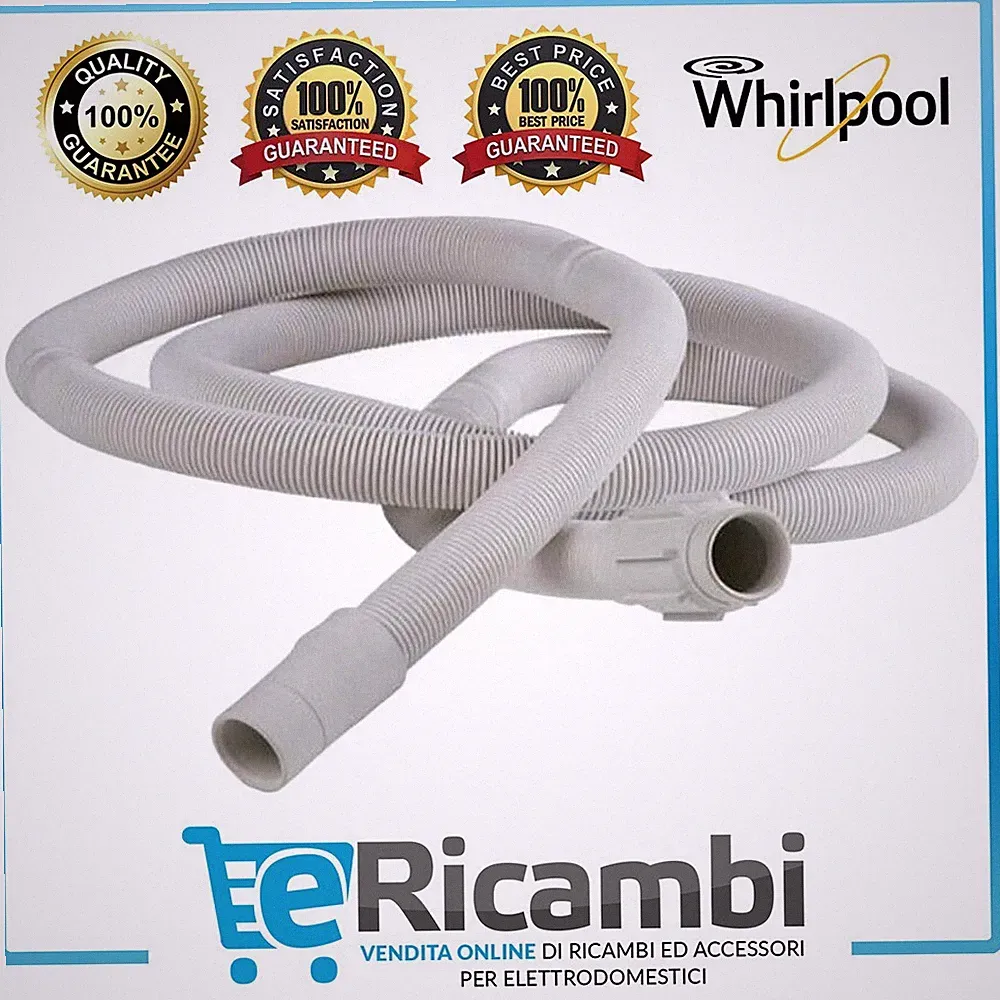 Ablaufschlauch Wasser Geschirrspüler Whirlpool Ignis Bauknecht 2,30cm