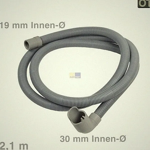Ablaufschlauch Whirlpool 481990501194 30/19mmØ 2,1m für Geschirrspüler