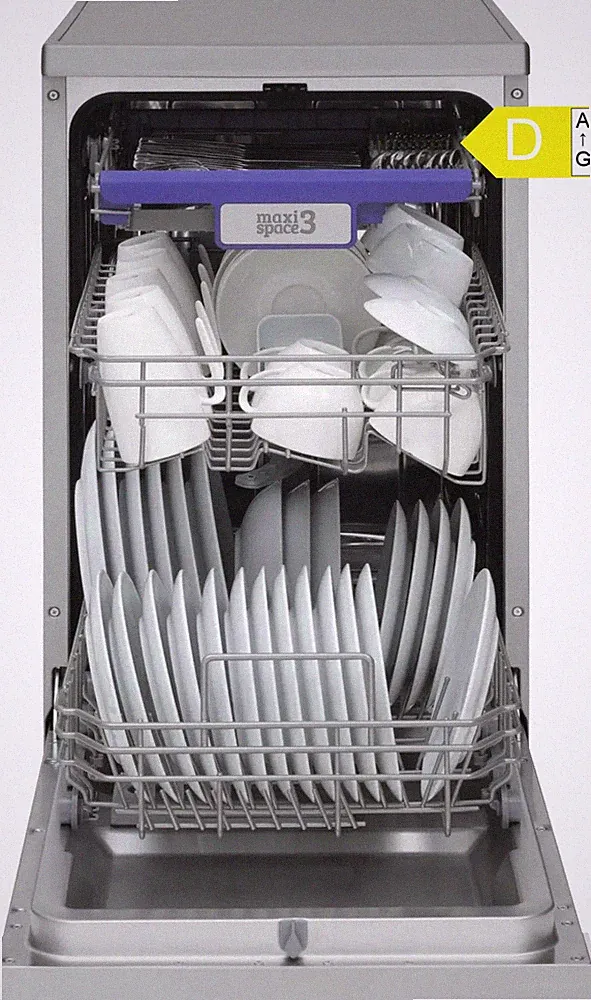 Amica Geschirrspüler 45cm Silber 10 Maßgedecke AquaStop 47dB