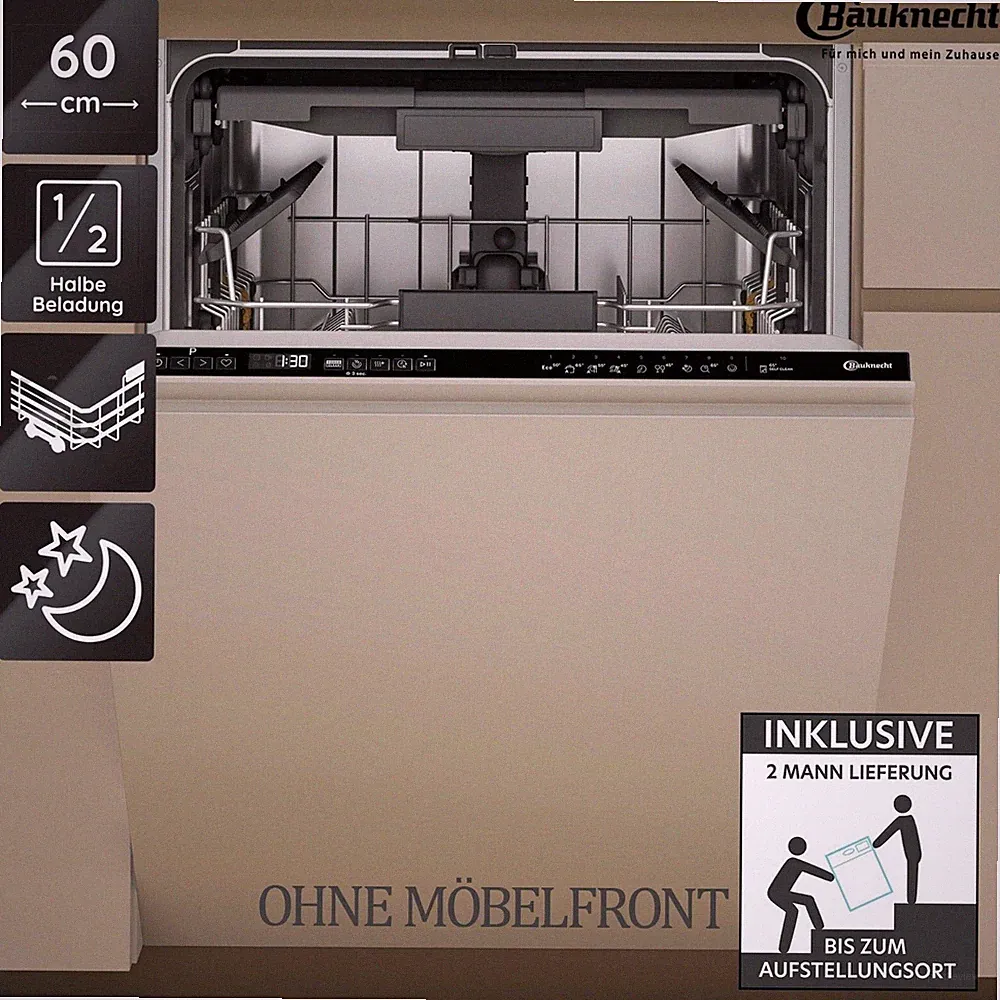 Bauknecht BK7IPA15BM6L0 Geschirrspüler Vollintegrierbar NaturalDry 2ML