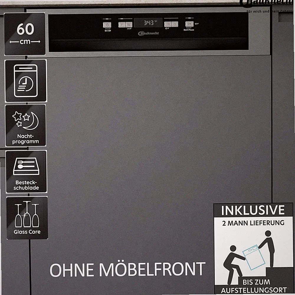 Bauknecht BKSV2 PAN Geschirrspüler Integrierbar 60cm ActiveDry MultiZone 2ML