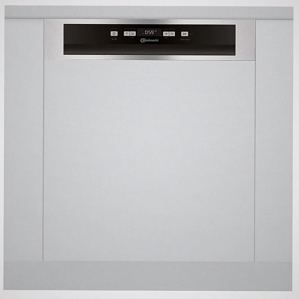 BAUKNECHT Einbau-Geschirrspüler BKBC 3C26 X - silber - teilintegriert - 60 cm