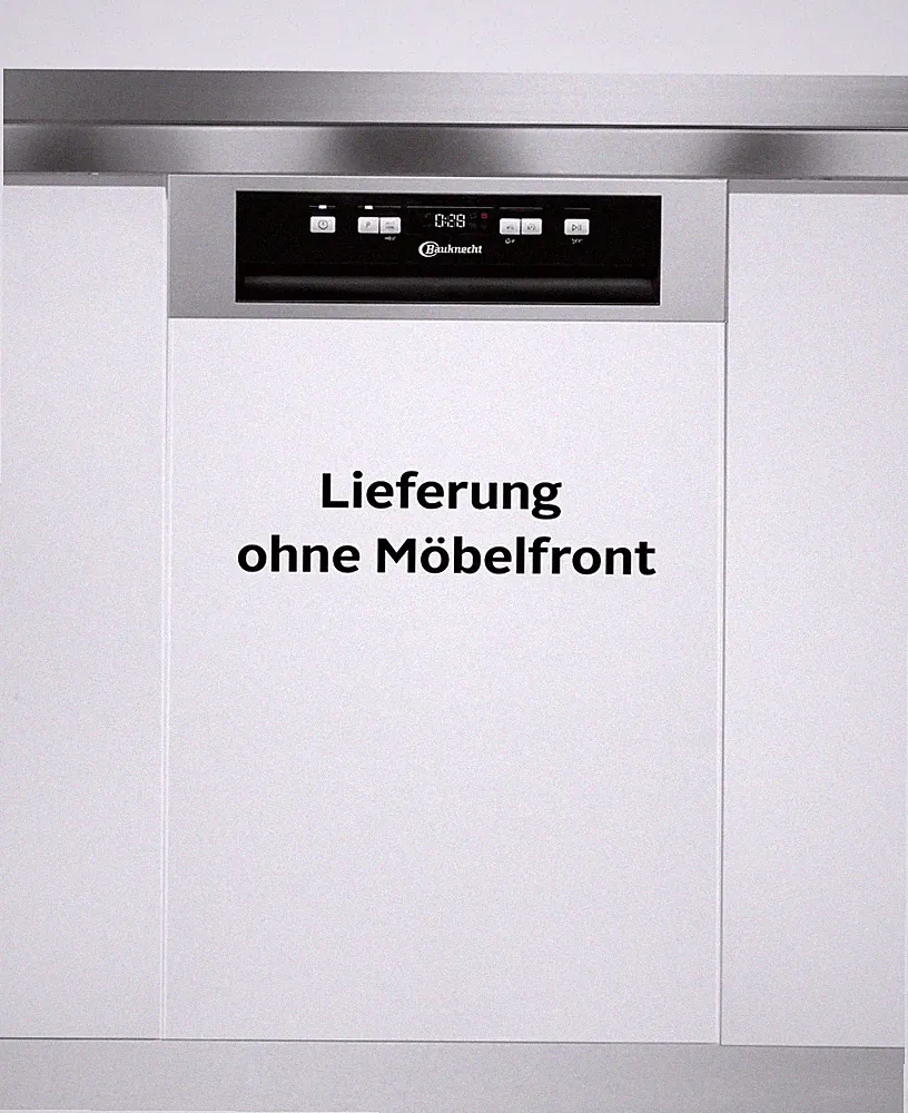 Bauknecht teilintegrierbarer Geschirrspüler BK4PC11BS7A0 11 Maßgedecke Silber