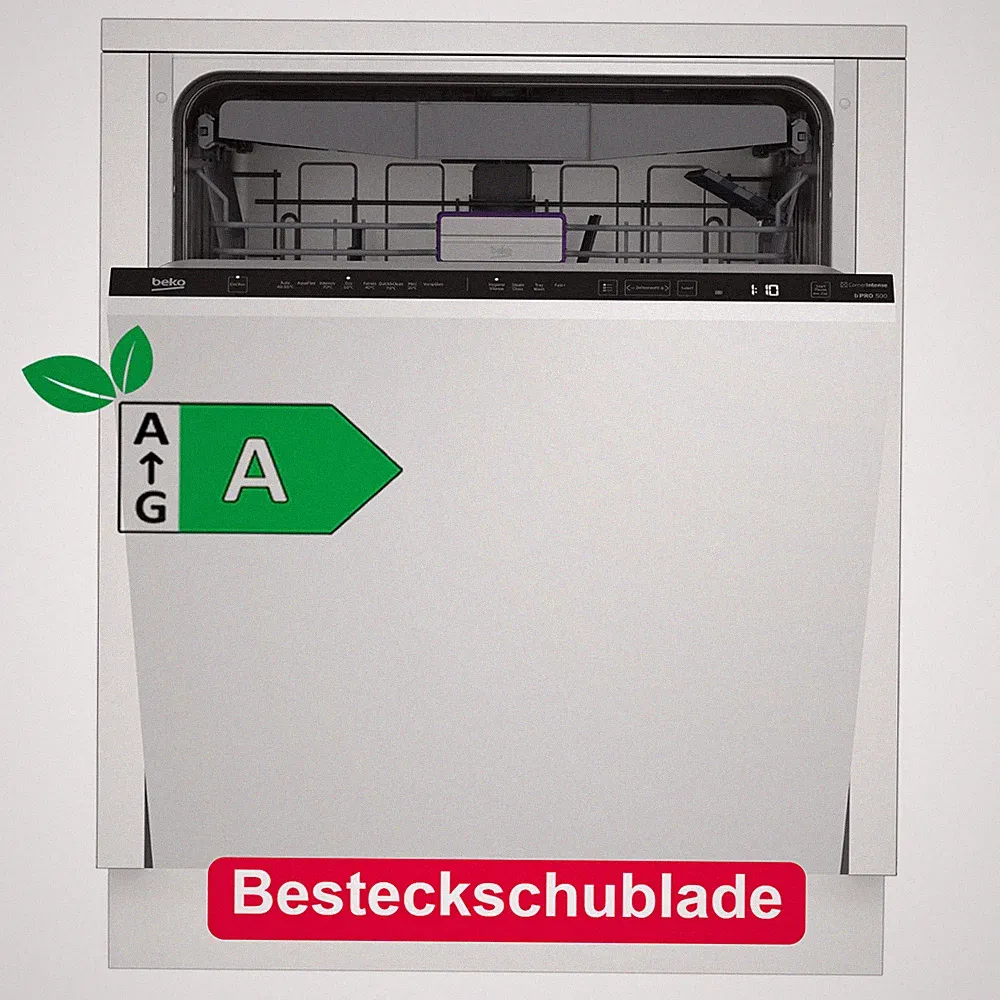 Beko Einbau Geschirrspüler 60cm Vollintegriert Besteckschublade EEK A leise NEU