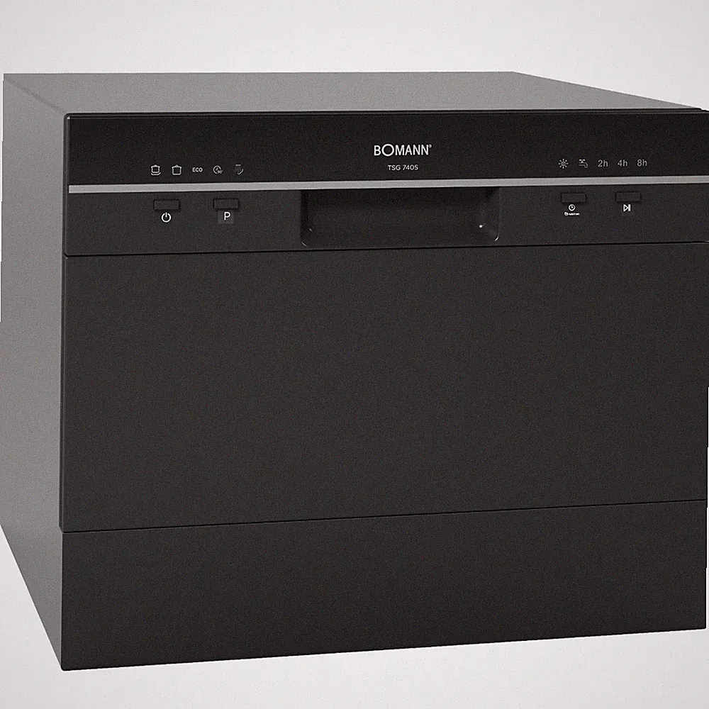 Bomann Tisch-Geschirrspüler TSG 7405 schwarz, 6 Maßgedecke, NEU