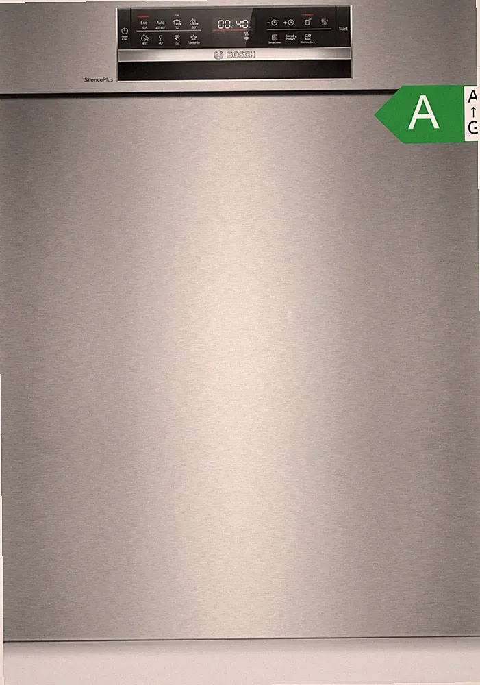 Bosch Geschirrspüler 60cm Unterbau Edelstahl SMU6ECS12E 14 Maßgedecke
