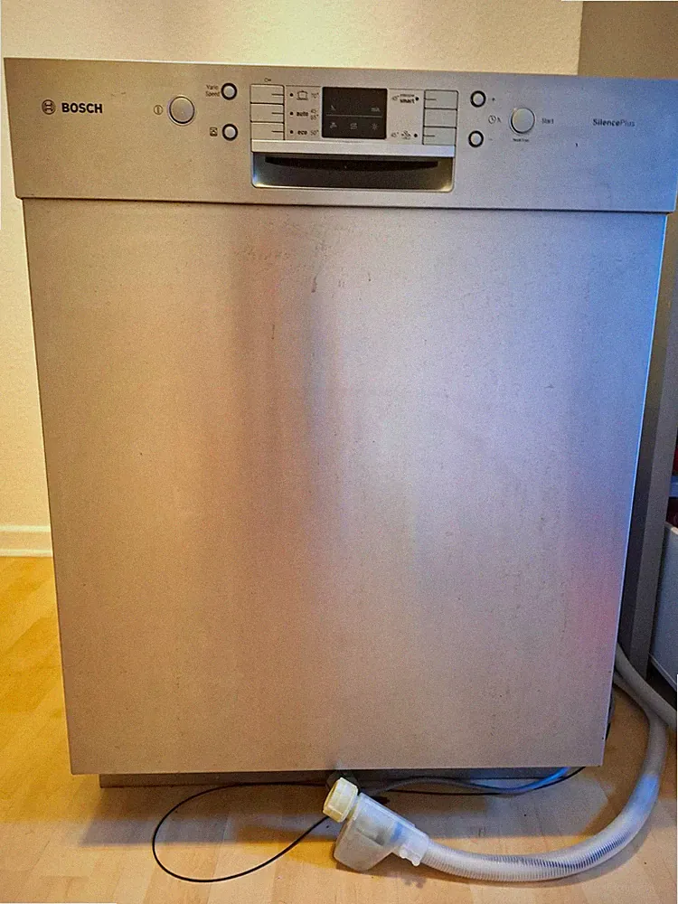 Bosch SilencePlus Unterbau-Geschirrspüler Edelstahl/Silber mit Display 90 cm