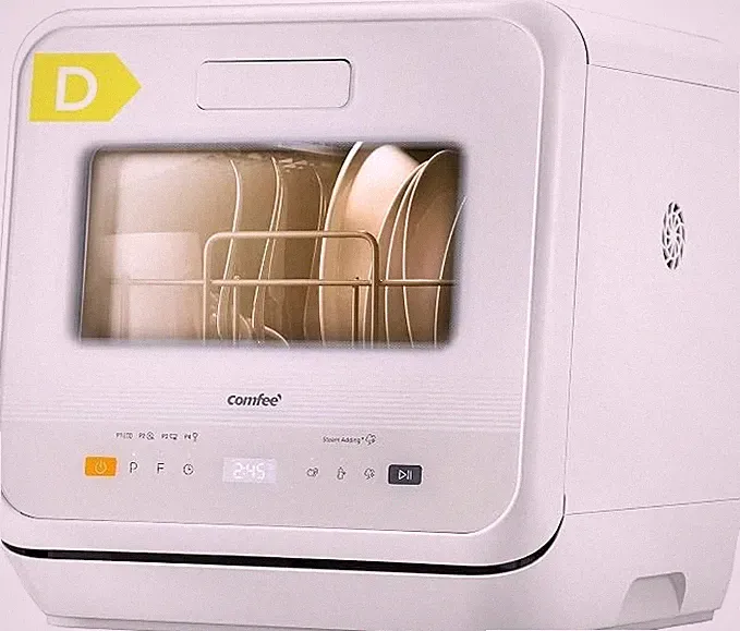 COMFEE' Table Top Dishwasher, No Plumbing Needed, For Singles & Couples | 6+3 Pr