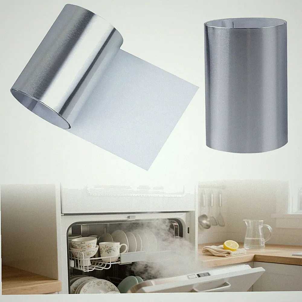 Dampfsperrfolie für Geschirrspüler Aluminium 695×75 mm 2 Stück Hitzeschutz