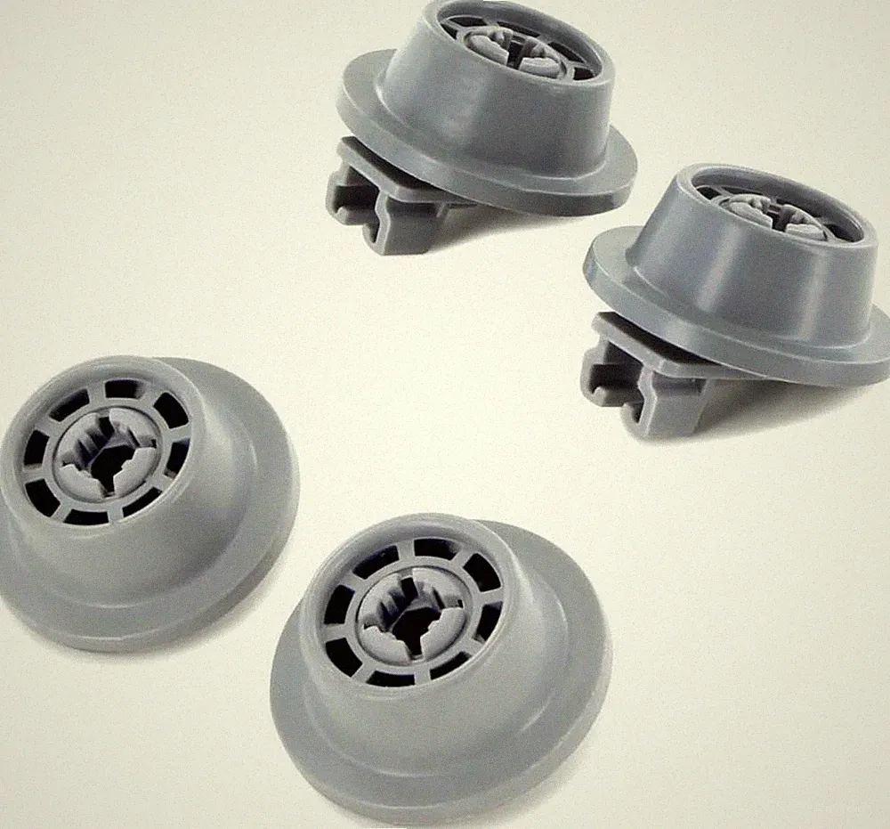 DL-pro 4x Korbrolle unten für Bosch Siemens 00611475 611475 Rollen Rad Rädchen f