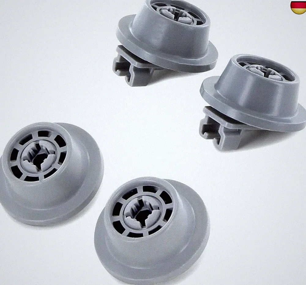 DL-pro 4x Korbrolle unten für Bosch Siemens 00611475 611475 Rollen Rad Rädchen f