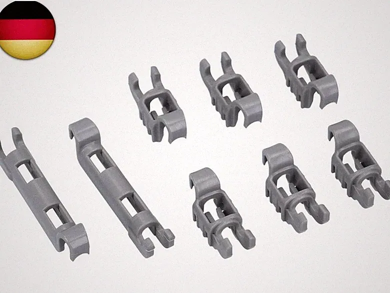 DL-pro Lager Klammernset für Stachelreihen für Bosch Siemens 00611472 611472 L