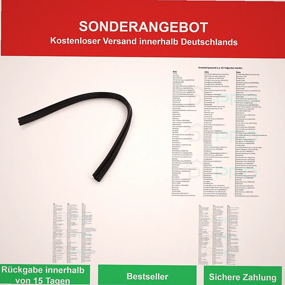 DL-pro Türdichtung 1882470100 für Geschirrspüler Beko Blomberg