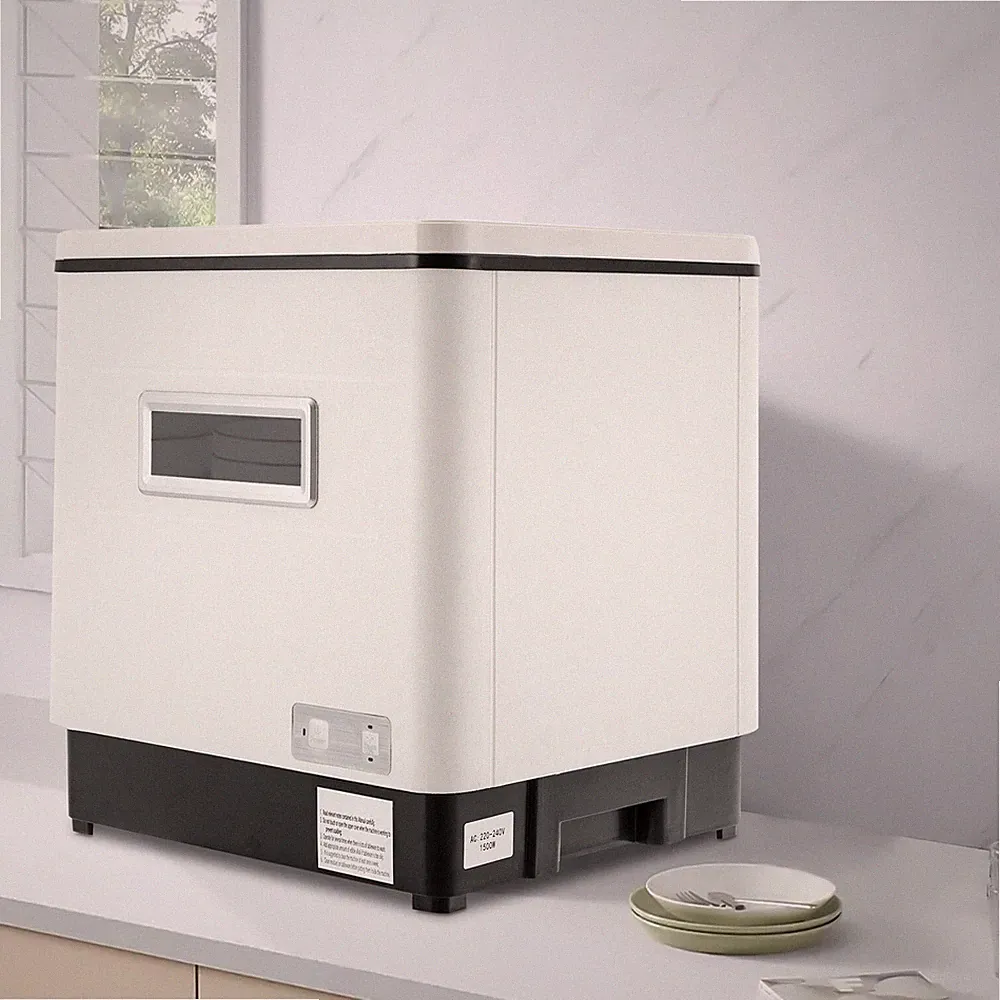 Edelstahl Geschirrspüler 60L Mini Spülmaschine Tischgeschirrspüler freistehen DE