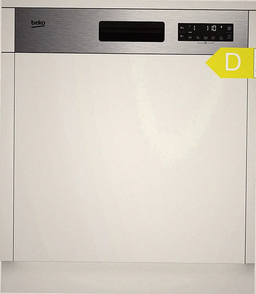 Einbau Geschirrspüler 60cm teilintegriert 15 Maßgedecke Edelstahl 44dB