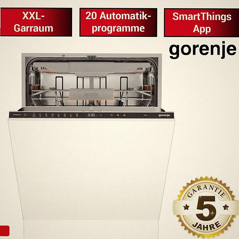 Einbaugeschirrspüler Gorenje GV663A66 Vollintegriert Spülmaschine TotalDry
