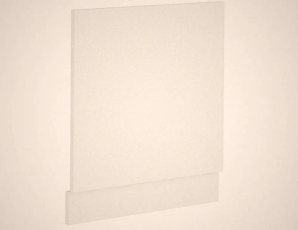 EKO White Frontblende für integrierten Geschirrspüler 60 Weiss matt Einbauküche