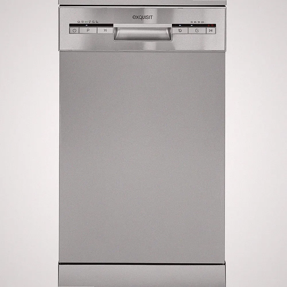 Exquisit 813343301 GSP9109-030E Standgeschirrspüler 45 cm silber