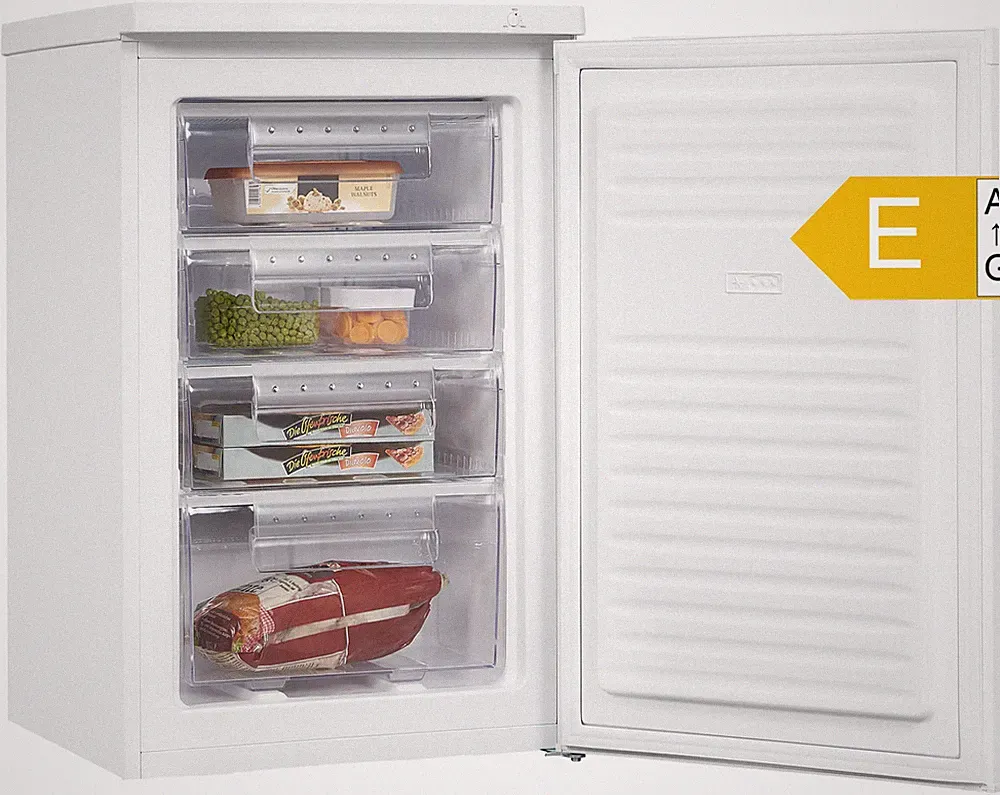Exquisit Gefrierschrank GS12-040E 91l 4 Schubladen weiß 55cm E