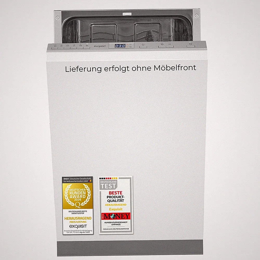 Exquisit Geschirrspüler, 9 Maßgedecke, 6 Programme, kompakt, EGSP52109-E-030E