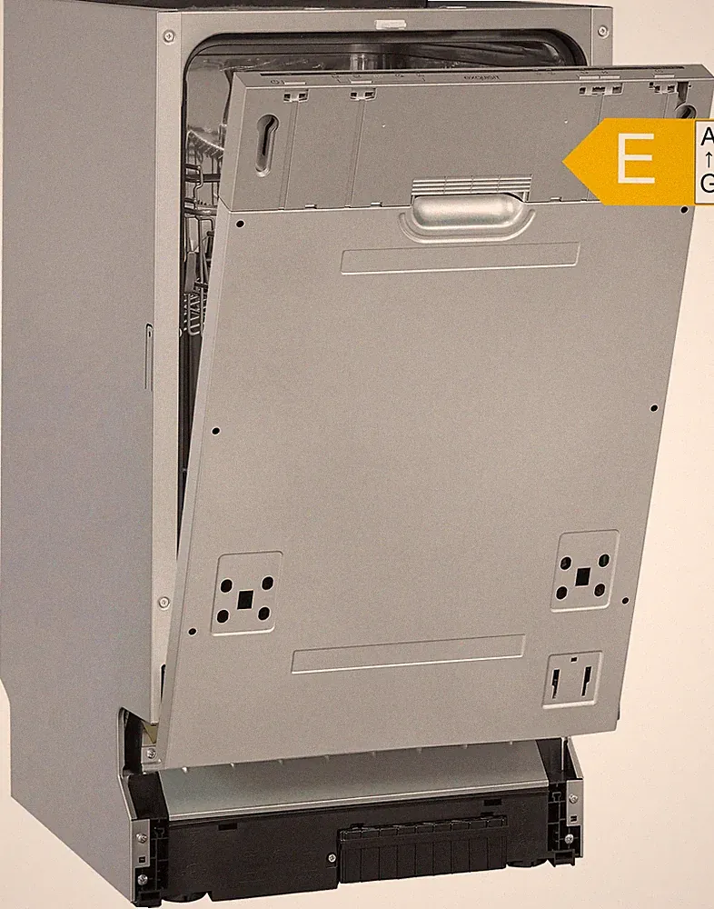 Exquisit Geschirrspüler Einbau 45cm vollintegriert silber A+ Edelstahl