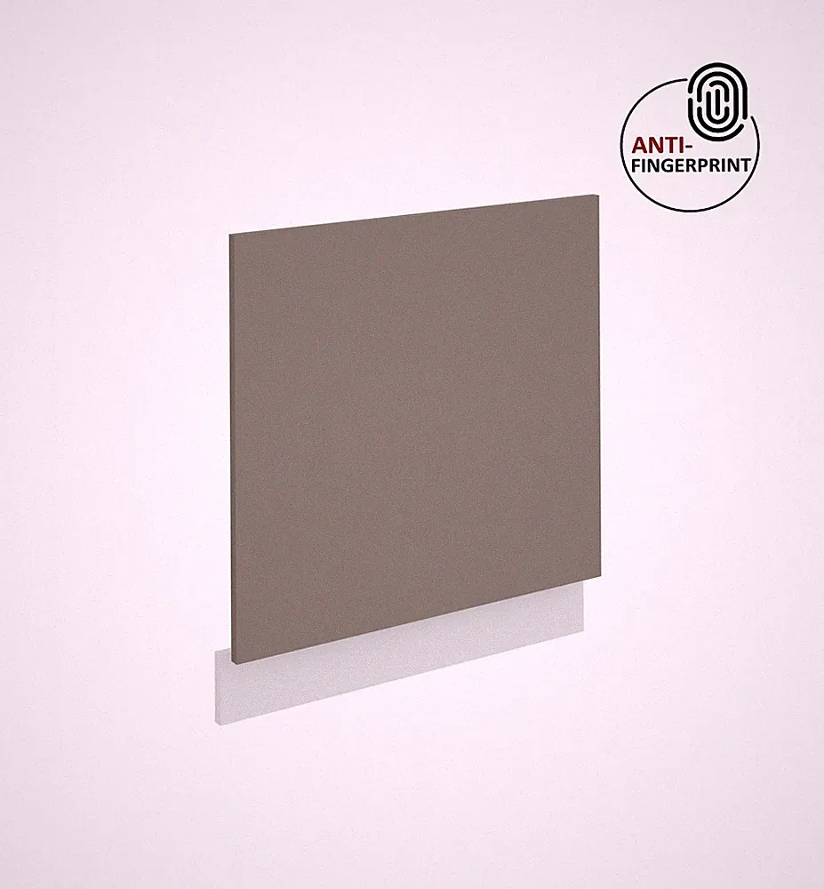 Frontblende für integrierten Geschirrspüler 60 cm ARIA Sandgrau + Weiss matt