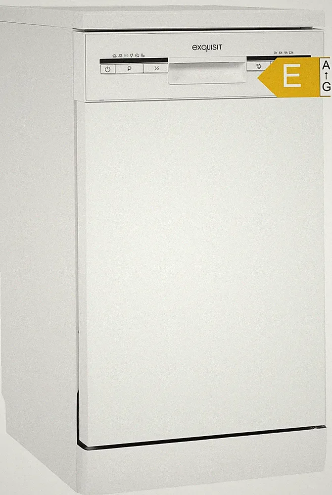 Geschirrspüler 45cm freistehend weiß 9 Maßgedecke Edelstahl leise