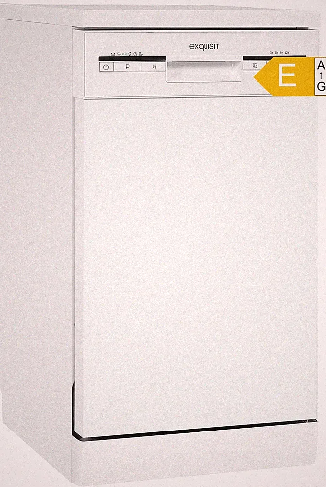 Geschirrspüler 45cm freistehend weiß 9 Maßgedecke Edelstahl leise