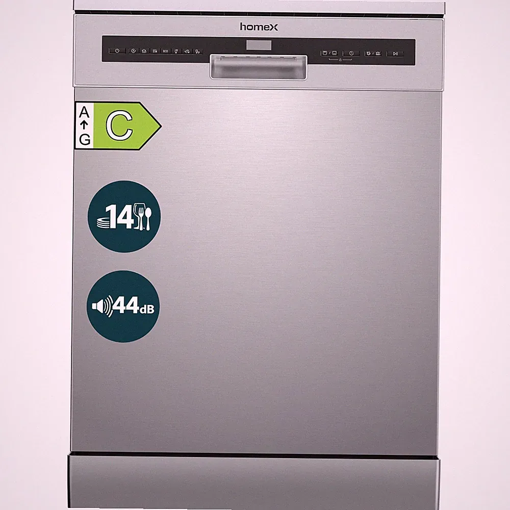 Geschirrspüler 60 cm Spülmaschine freistehend 14 Maßgedecke 44 dB unterbaufähig