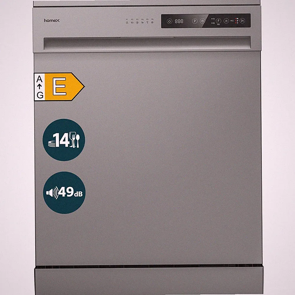 Geschirrspüler 60 cm Spülmaschine freistehend unterbaufähig 14 Gedecke 49 dB