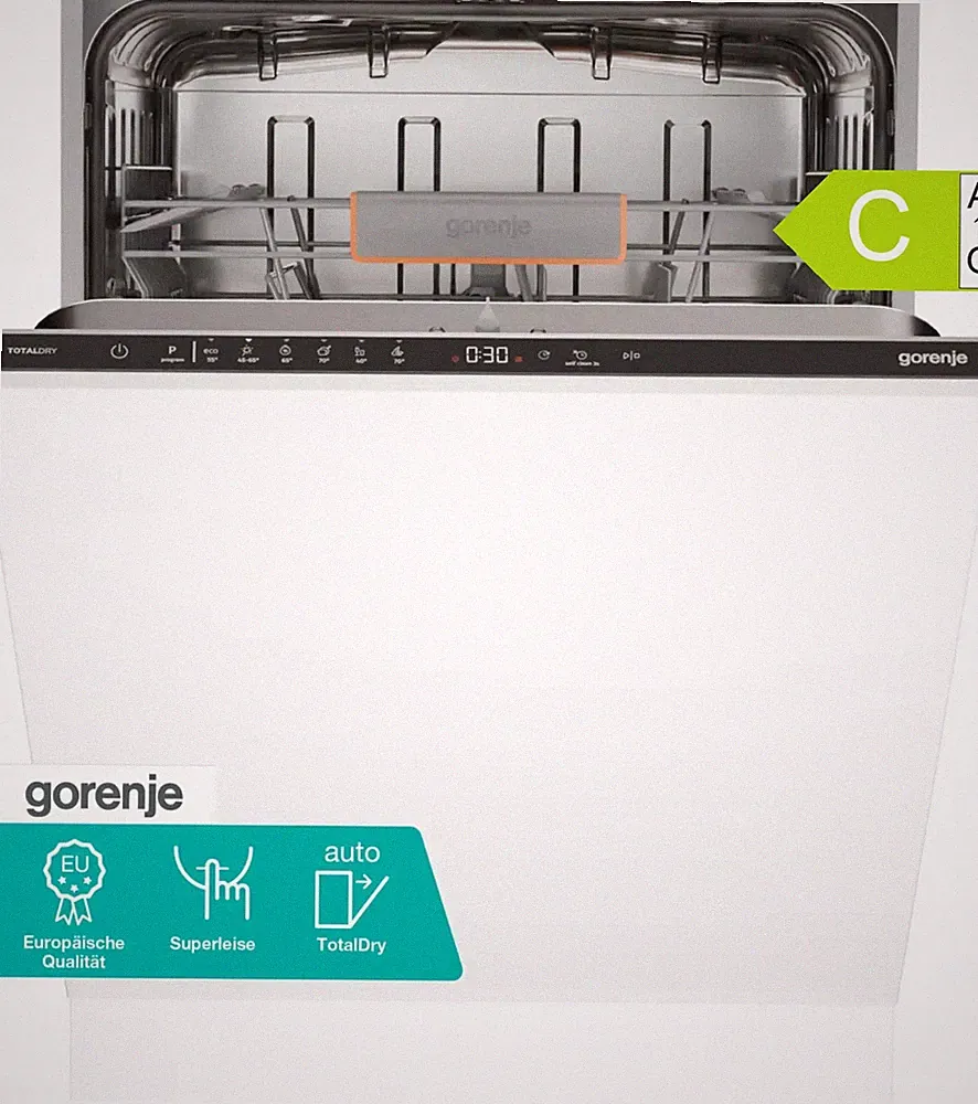 Geschirrspüler vollintegrierbar 60cm 14 Maßgedecke C 46dB Edelstahl