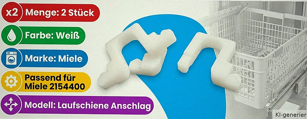 Geschirrspülkorb Endanschlag passend für Miele besteckkorb klammer
