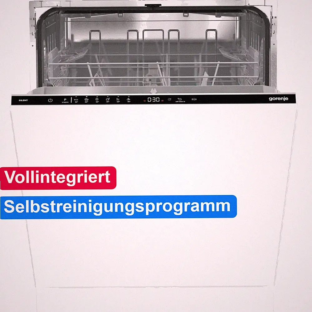 Gorenje Einbau Geschirrspüler 60cm Vollintegriert 13 Gedecke AquaStop Top