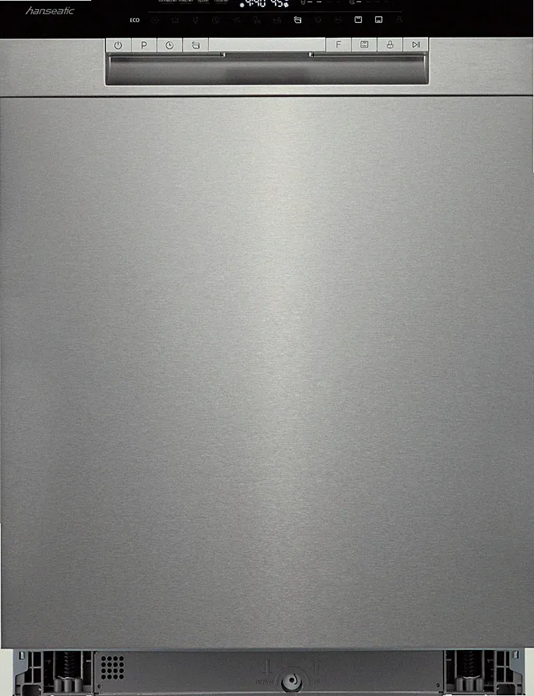 Hanseatic Unterbaugeschirrspüler HGU6082A147931ES Edelstahl Silber 14 Maßgedecke