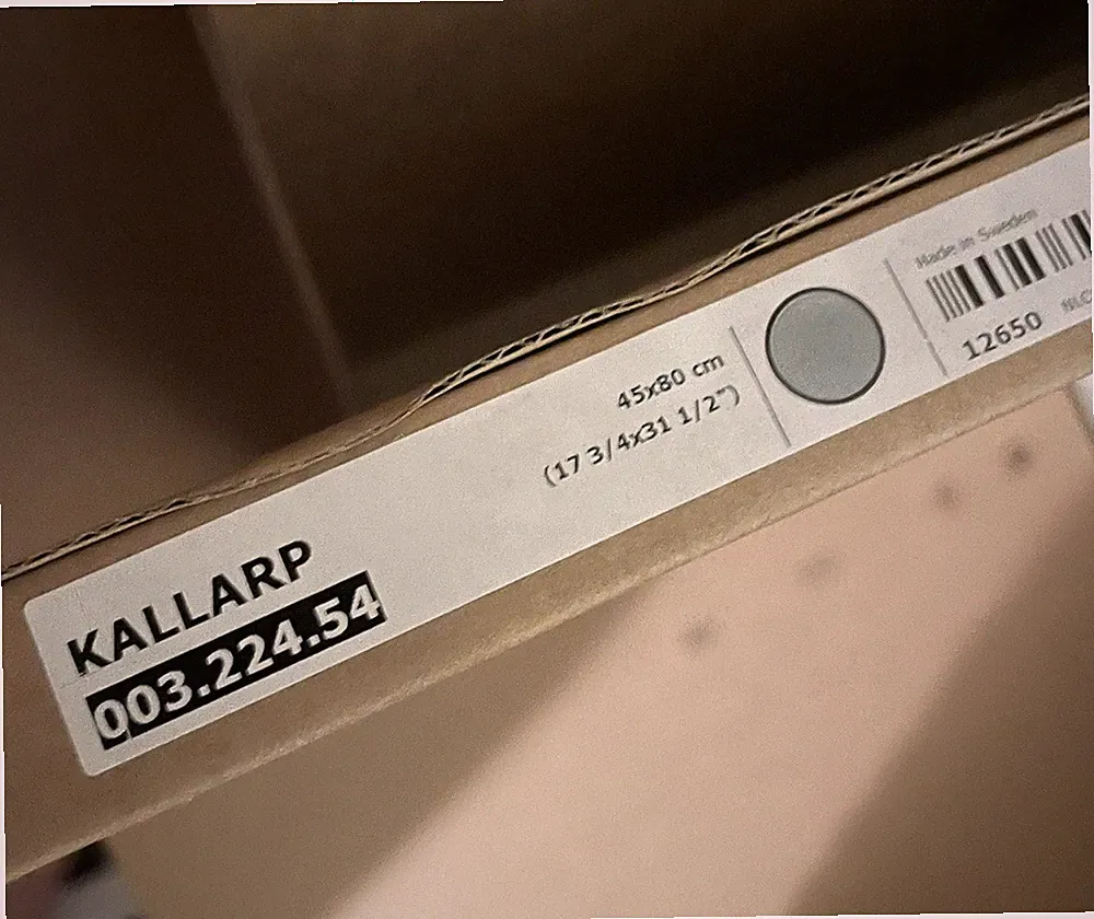 IKEA Kallarp hochglanz hellgrün Front 45 x 80 cm Geschirrspülerfront 003.224.54