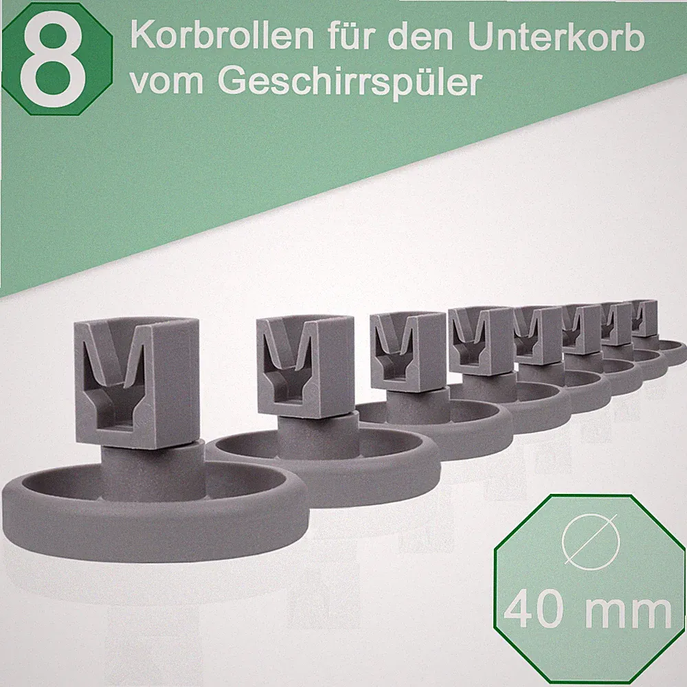 Korbrollen Unterkorb Rollen Räder Spülmaschine Geschirrspüler passt für Ikea
