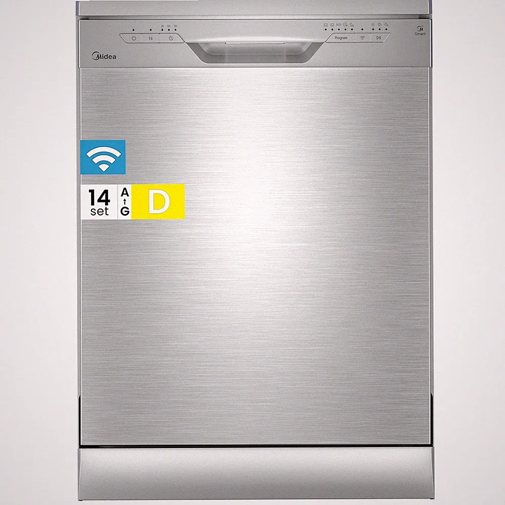 Midea SF 3.60N PRO Geschirrspüler 60cm Freistehend & Unterbaufähig Silber 14