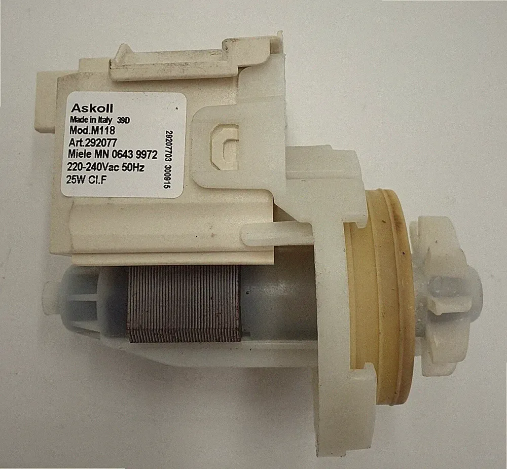 Miele Ablaufpumpe Laugenpumpe Pumpe Askoll M118 25W Geschirrspüler T.Nr. 6439972