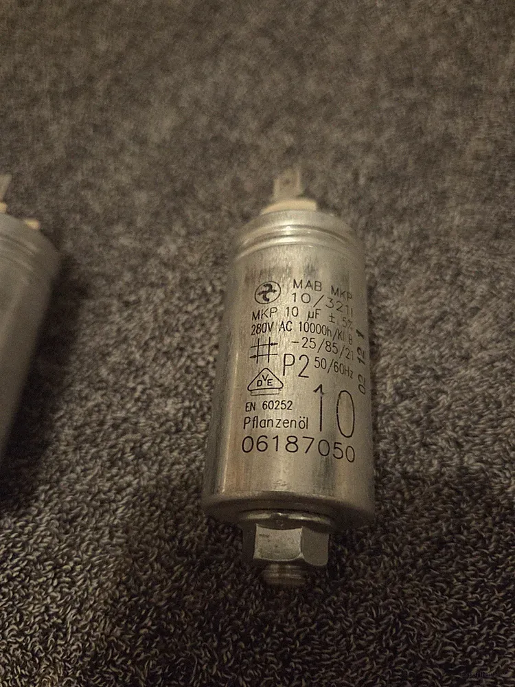 Miele Motorkondensator Kondensator Mpeh 00-62/2 MKP10yF 6187050 6532630 6518341