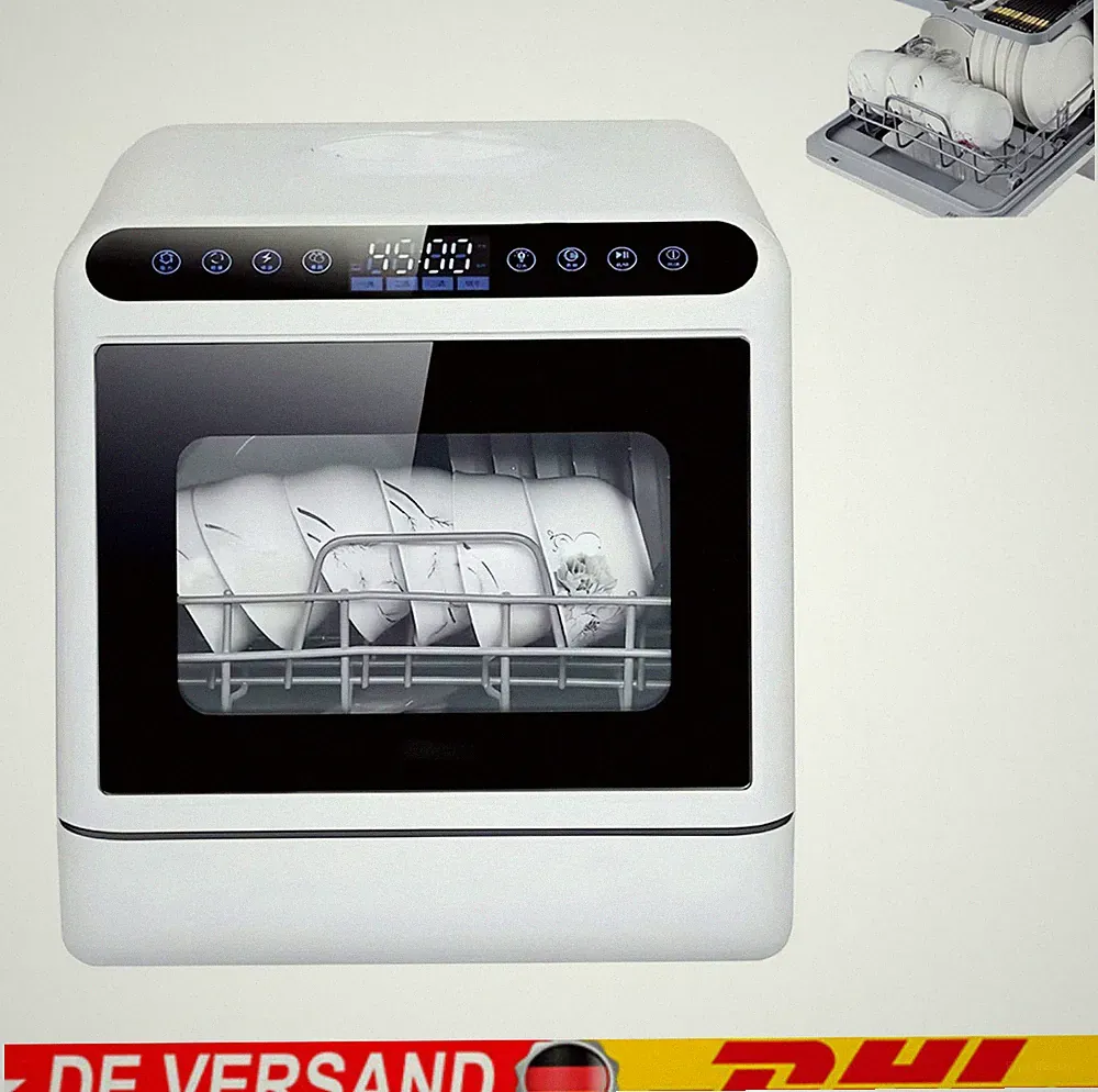 Mini Geschirrspüler Spülmaschine 5L Wassertank Freistehender Tischgeschirrspüler