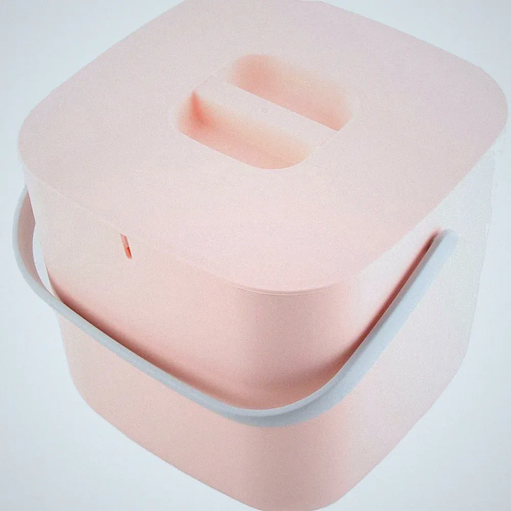 Mini-Geschirrspüler Tragbar Kompakt Geschirr Spülmaschine rosa Eimer Haushalt
