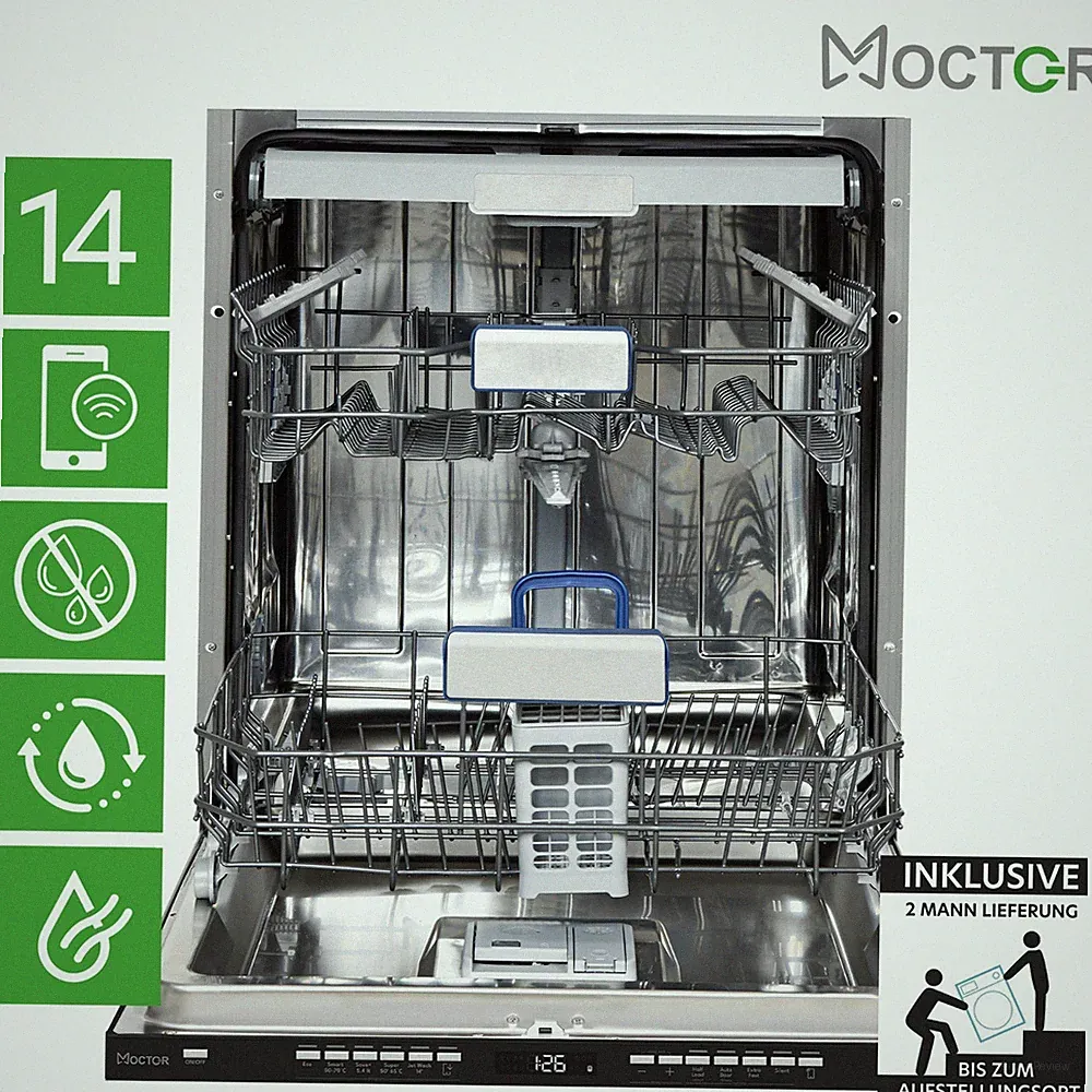 MOCTOR DWV70014A Geschirrspüler Antibakterieller Filter WIFI Funktion 2ML