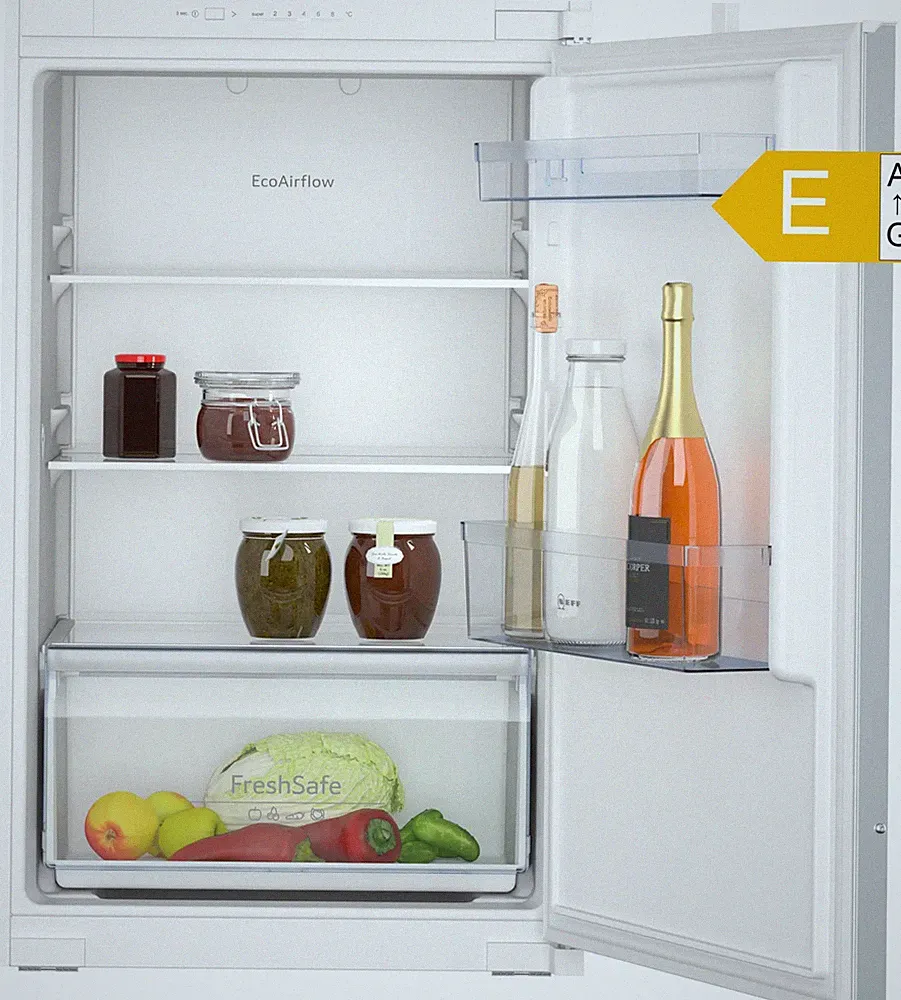 NEFF Einbaukühlschrank KI1211SE0 136l 88cm LED FreshSafe E Schlepptür Glas