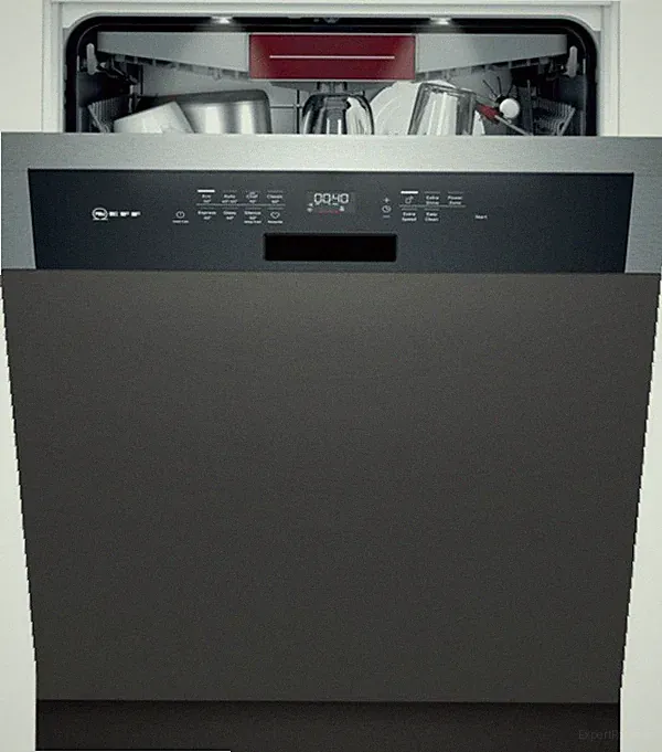 Neff Geschirrspüler Spülmaschine S147ZCS35E FlexSchublade Edelstahl schwarz