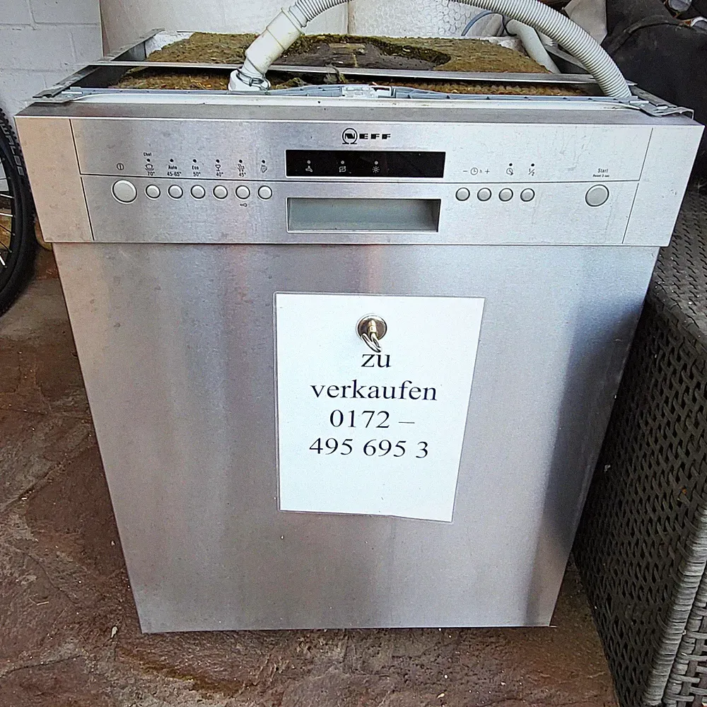 NEFF Unterbau Geschirrspüler, Silber, Edelstahl-Finish, Wanne Edelstahl